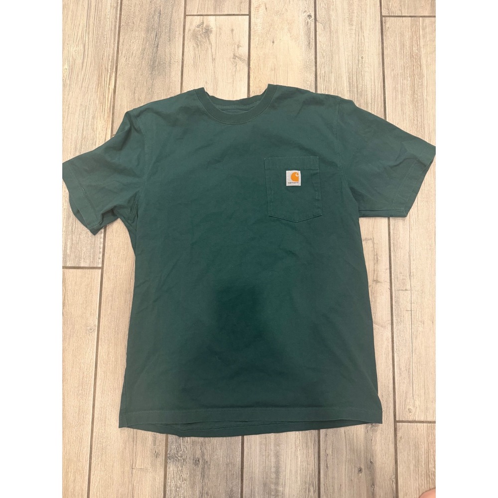 Carhartt Mens K87 Workwear Pocket T-Shirt Hunter Green Short Sleeve Tee